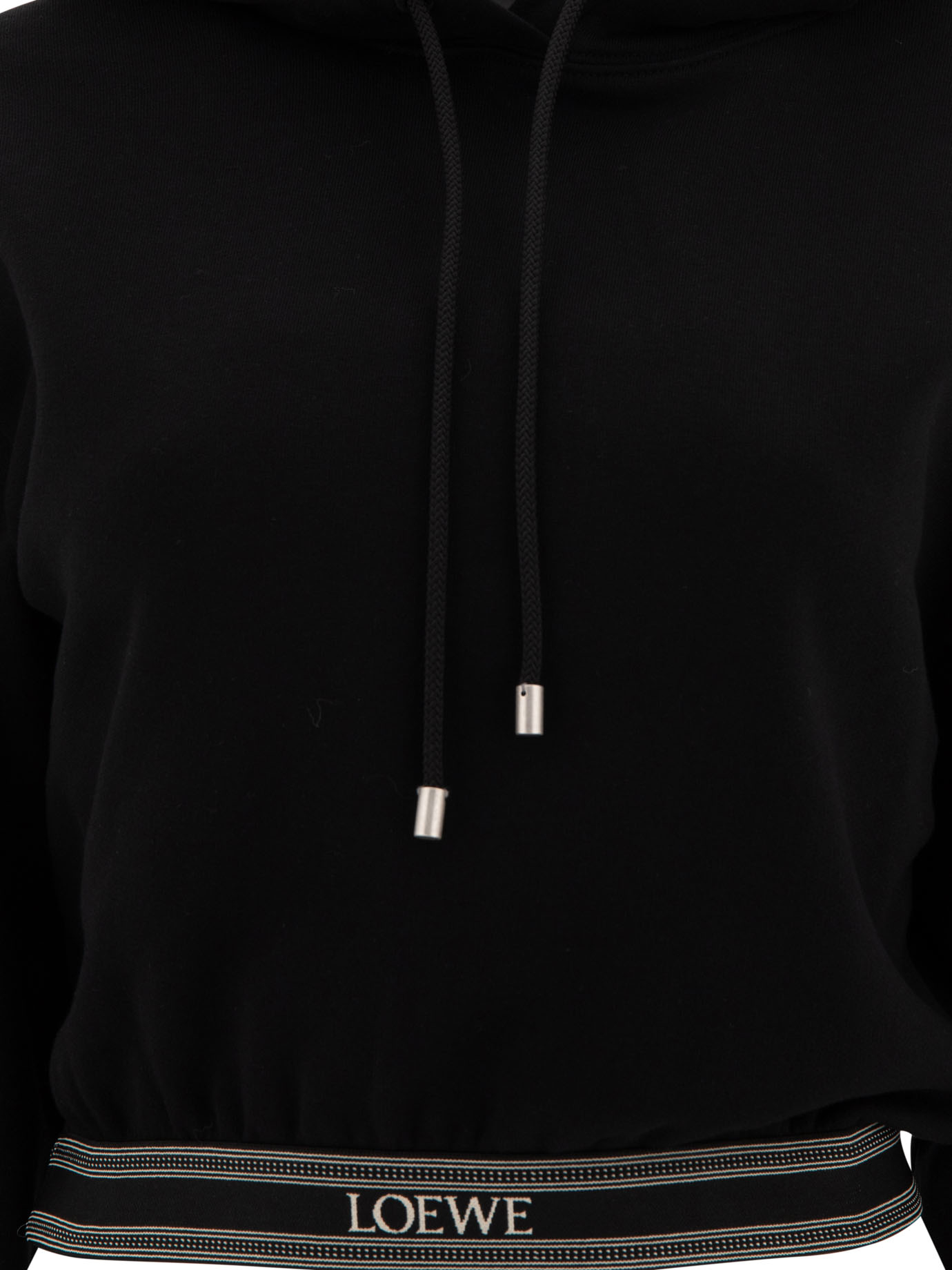 LOEWE Cropped hoodie in cotton